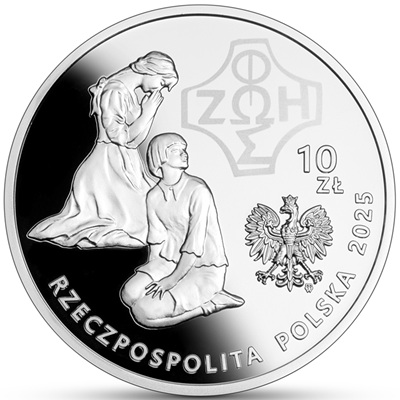 Srebrna moneta kolekcjonerska Pamięci ks. Franciszka Blachnickiego NBP 2025 awers